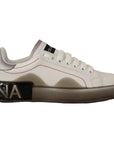 Dolce & Gabbana Elegant White Leather Sneakers