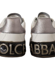 Dolce & Gabbana Elegant White Leather Sneakers