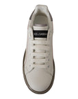 Dolce & Gabbana Elegant White Leather Sneakers