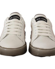 Dolce & Gabbana Elegant White Leather Sneakers
