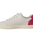 Dolce & Gabbana Elegant White Leather Low-Top Sneakers