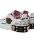 Dolce & Gabbana Queen Crown Chic Leather Sneakers