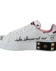 Dolce & Gabbana Queen Crown Chic Leather Sneakers