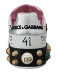 Dolce & Gabbana Queen Crown Chic Leather Sneakers