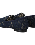 Dolce & Gabbana Elegant Blue Loafers Flats - Summer Chic