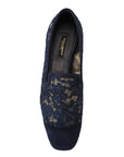 Dolce & Gabbana Elegant Blue Loafers Flats - Summer Chic