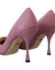 Dolce & Gabbana Devotion Leather Heels in Pink