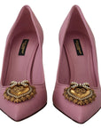 Dolce & Gabbana Devotion Leather Heels in Pink