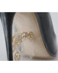 Dolce & Gabbana Elegant Black Gold Detail Heels Pumps