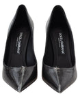Dolce & Gabbana Elegant Black Gold Detail Heels Pumps