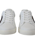 Dolce & Gabbana Elegant White Leather Men's Sneakers