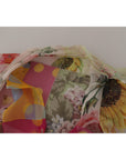 Dolce & Gabbana Multicolor Silk Ascot Collar Blouse