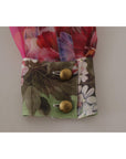 Dolce & Gabbana Multicolor Silk Ascot Collar Blouse