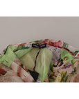 Dolce & Gabbana Elegant Floral Patchwork Silk Blouse