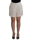Dolce & Gabbana Elegant High Waist White Culotte Shorts