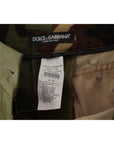 Dolce & Gabbana Army Green High-Waist Hot Pants