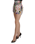 Dolce & Gabbana Patchwork High Waist Designer Shorts