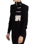 Dolce & Gabbana Elegant Black Cashmere Turtleneck Sweater