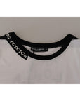 Dolce & Gabbana Elegant Round Neck Slogan Tee