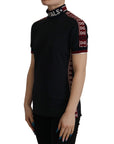 Dolce & Gabbana Elegant Black Turtle Neck Cotton Tee