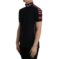 Dolce & Gabbana Elegant Black Turtle Neck Cotton Tee