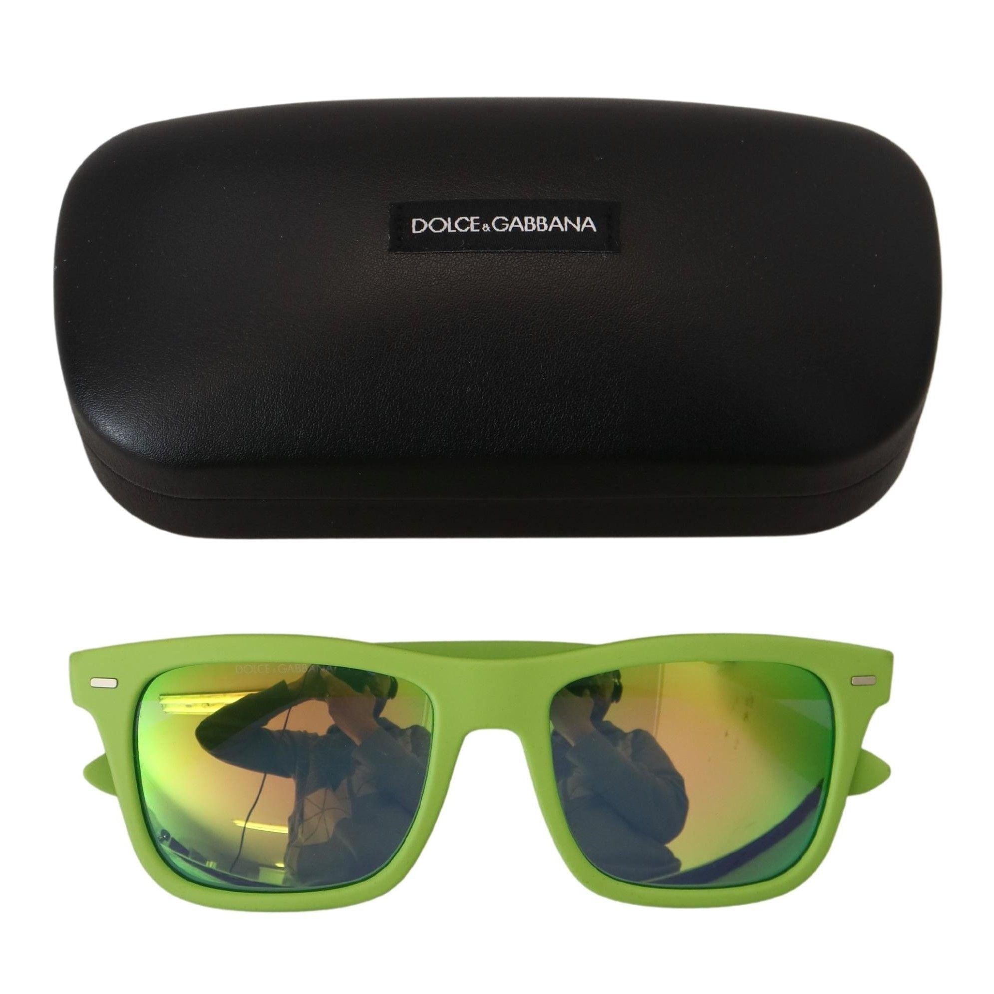 Dolce & Gabbana Acid Green Chic Full Rim Sunglasses