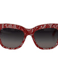 Dolce & Gabbana Sicilian Lace Accented Designer Sunglasses