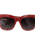 Dolce & Gabbana Chic Sicilian Lace Tinted Sunglasses
