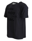 Dolce & Gabbana Elegant Gray Motive Crew Neck T-Shirt
