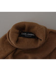 Dolce & Gabbana Beige Cashmere Turtleneck Pullover Sweater