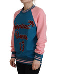 Dolce & Gabbana Sequined Tropical Queen Cotton Sweater