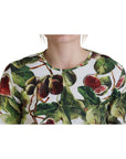 Dolce & Gabbana Chic Multicolor Fig Print Cotton Top