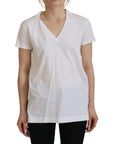 Dolce & Gabbana Elegant White Cotton Top Tee