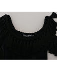 Dolce & Gabbana Elegant Black Cotton Tank Top Blouse