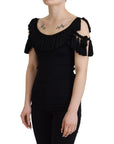Dolce & Gabbana Elegant Black Cotton Tank Top Blouse