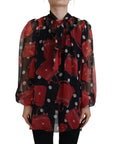 Dolce & Gabbana Sicilian Print Silk Blouse - Luxurious & Chic