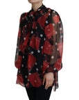Dolce & Gabbana Sicilian Print Silk Blouse - Luxurious & Chic