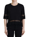 Dolce & Gabbana Elegant Black Cotton Short Sleeve Tee