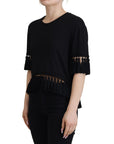 Dolce & Gabbana Elegant Black Cotton Short Sleeve Tee