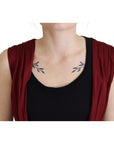 Dolce & Gabbana Bordeaux Silk Blend Top Blouse