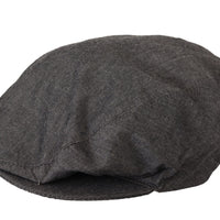 Dolce & Gabbana Elegant Gray Newsboy Hat