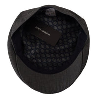 Dolce & Gabbana Elegant Gray Newsboy Hat