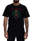 Dolce & Gabbana Iconic Black Cotton Crew Neck Tee