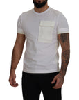 Dolce & Gabbana Elegant White Cotton Tee with DG Chest Pocket