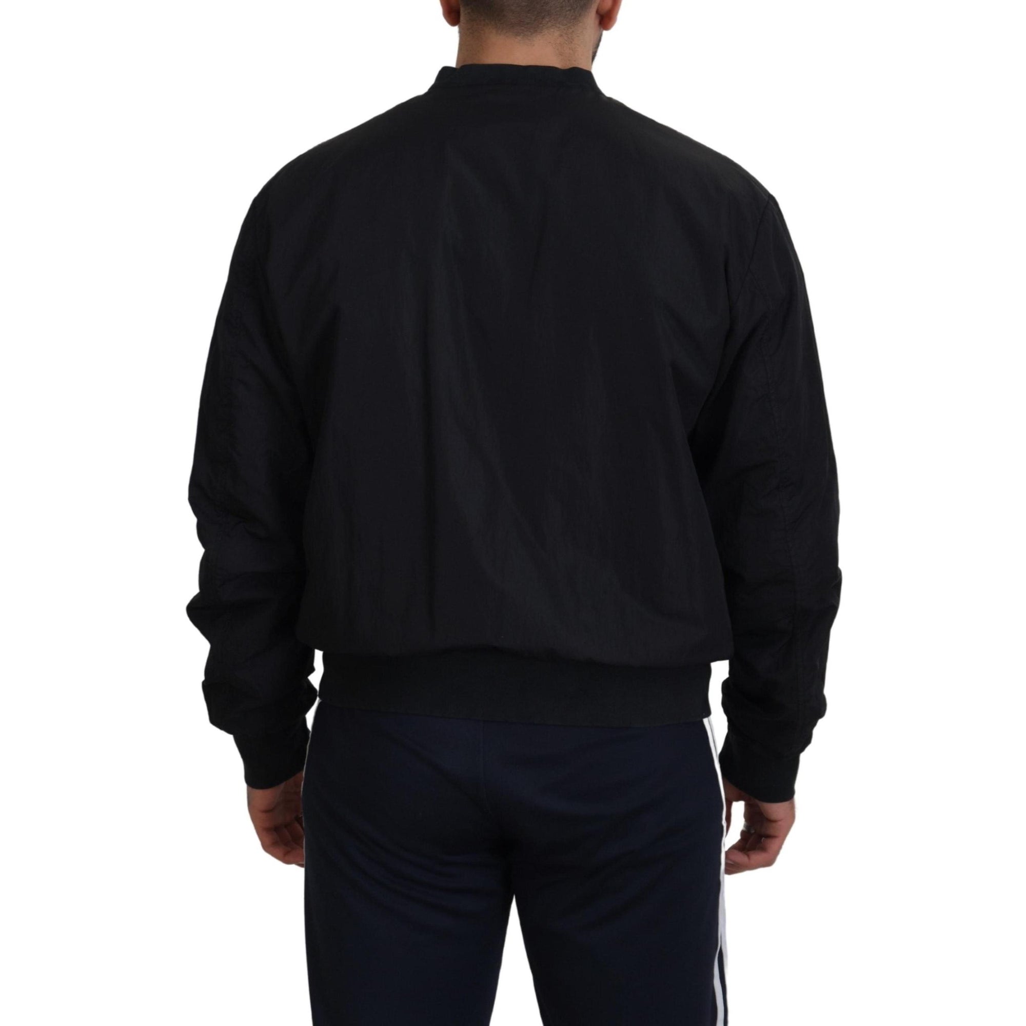 Dolce & Gabbana Elegant Black Bomber Jacket
