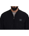 Dolce & Gabbana Elegant Black Bomber Jacket