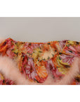 Dolce & Gabbana Elegant Silk Floral Off-Shoulder Blouse