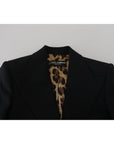 Dolce & Gabbana Elegant Black Stretch Wool Blazer