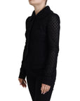 Dolce & Gabbana Elegant Black Wool Blend Button Down Jacket