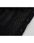 Dolce & Gabbana Elegant Black Wool Blend Button Down Jacket